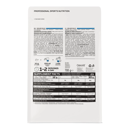 100% WHEY ISOLATE 700g