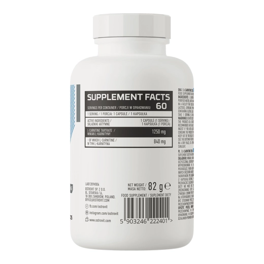 L-CARNITINE 1250 60caps