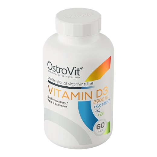 VITAMIN D3+K2+C+Zn 60caps