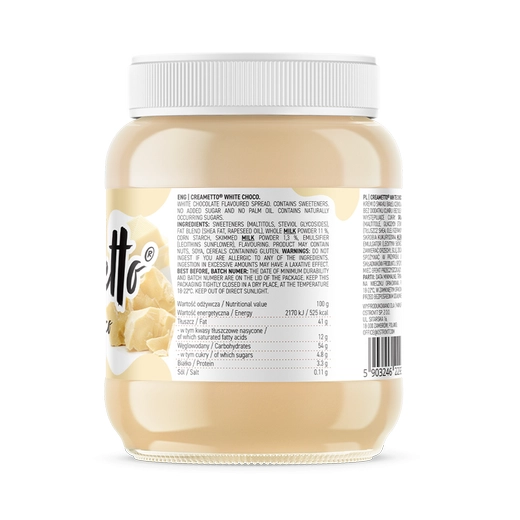 CREAMETTO WHITE CHOCOLATE 350g